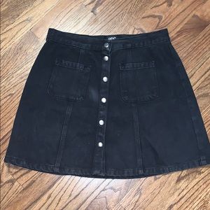 Urban outfitters black denim skirt